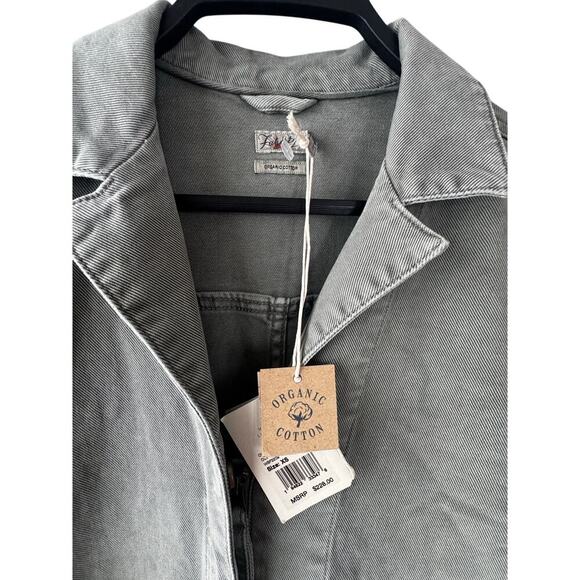 Faherty Overland Twill Jumpsuit Olive Green Organic Cotton XS NWT $228 - Picture 4 of 7